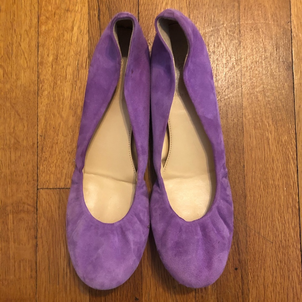 J.Crew Classic Suede Ballet Flats - Size 10